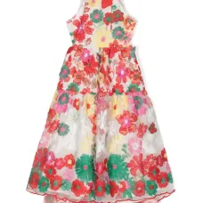 Платье миди Candy Cane с цветочным принтом