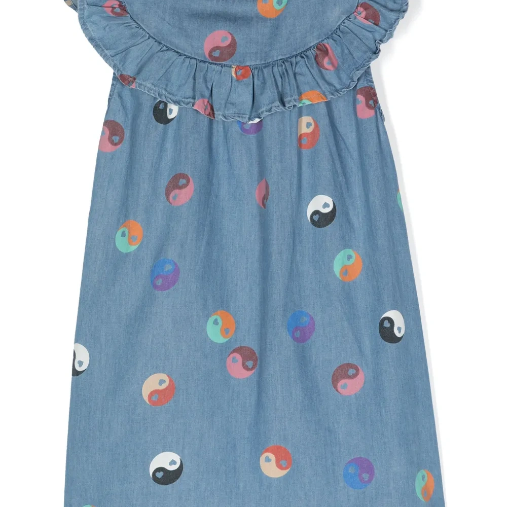 Платье из органического хлопка с оборками