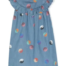 Платье из органического хлопка с оборками