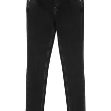 Джинсы скинни с бахромой