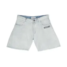 Джинсовые шорты с бахромой