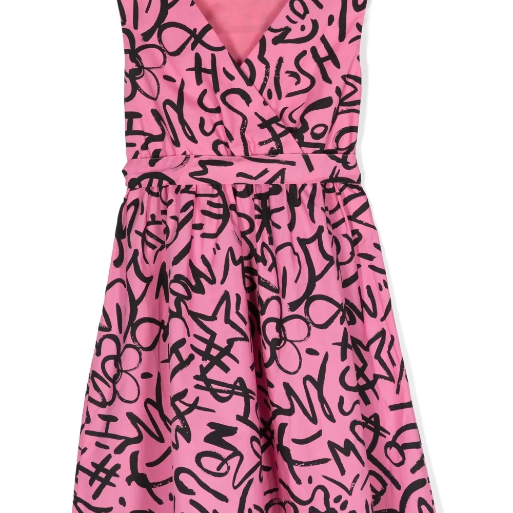 Платье с принтом граффити