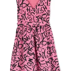 Платье с принтом граффити