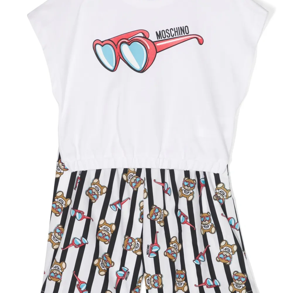 Комплект из топа и шортов с принтом Teddy Bear