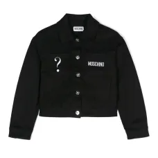 Джинсовая куртка с вышитым логотипом