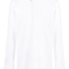 Рубашка с заостренным воротником и длинными рукавами