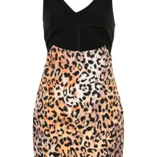 Платье мини с леопардовым принтом Платье мини с леопардовым принтом