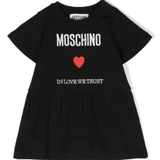 Расклешенное платье с вышитым логотипом