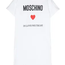 Платье с вышитым логотипом