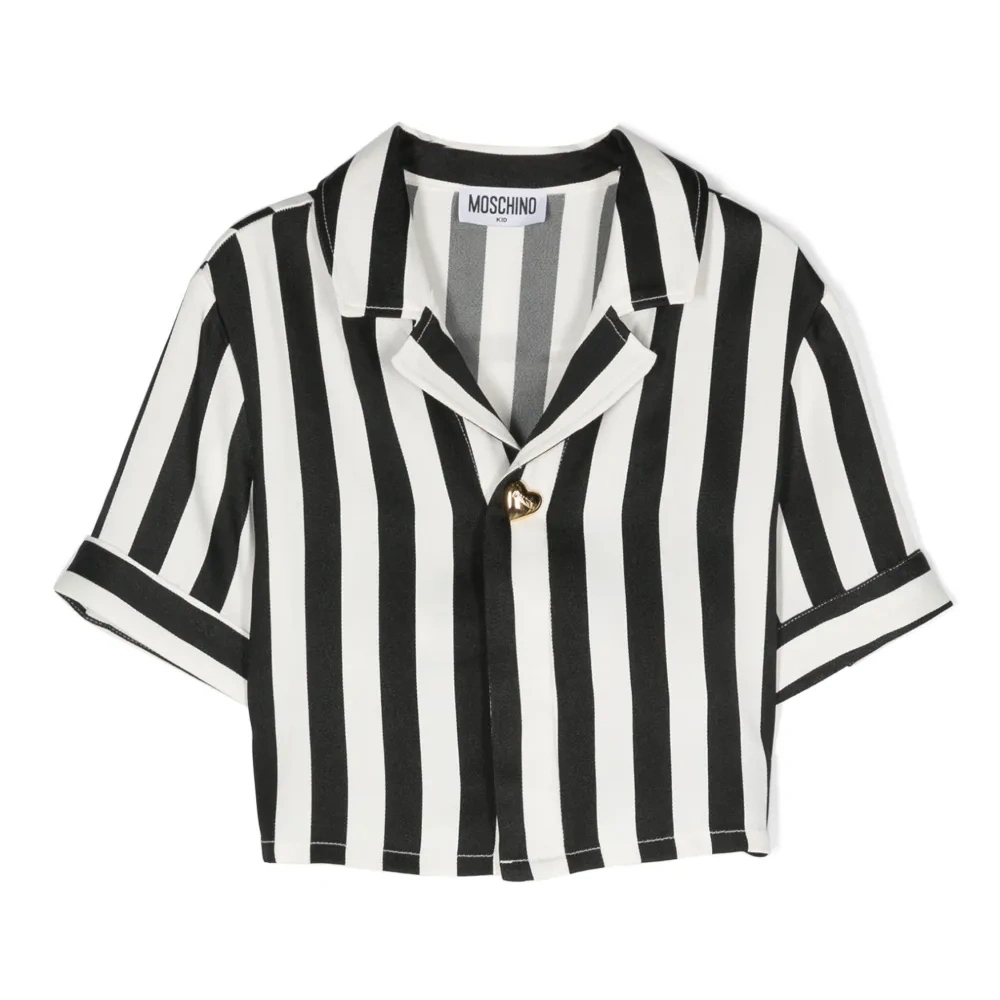 Укороченная блузка в полоску