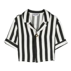Укороченная блузка в полоску