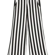 Расклешенные брюки в полоску