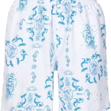 Плавки-шорты с графичным принтом