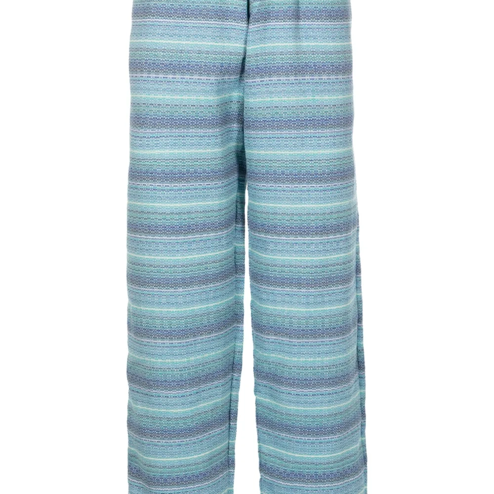 Жаккардовые брюки в полоску