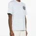 Полосатая футболка с вышитым логотипом