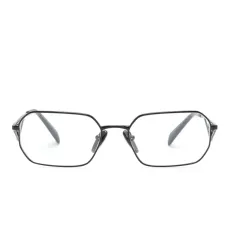 Очки в геометричной оправе с логотипом