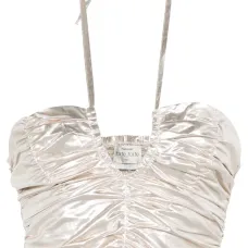 Боди с вырезом халтер и сборками Боди с вырезом халтер и сборками