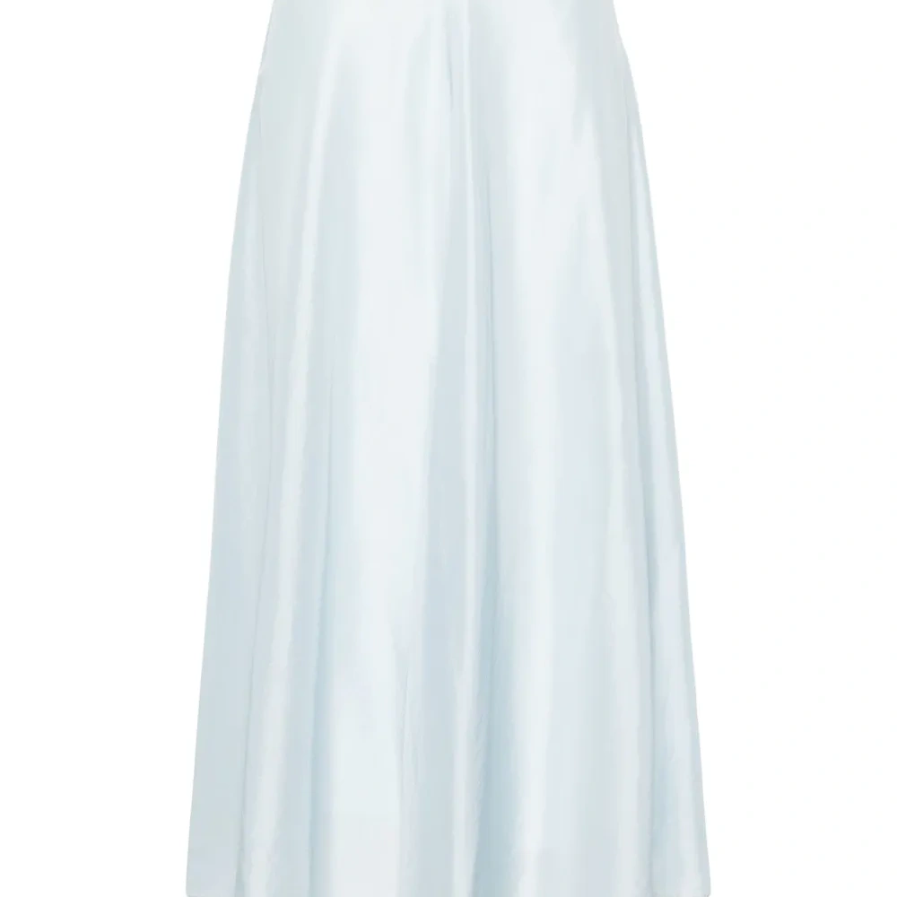 Шелковая юбка миди А-силуэта