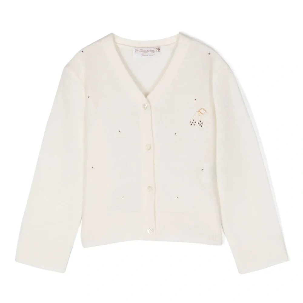 Кашемировый кардиган со стразами