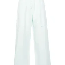 Прямые брюки с завышенной талией