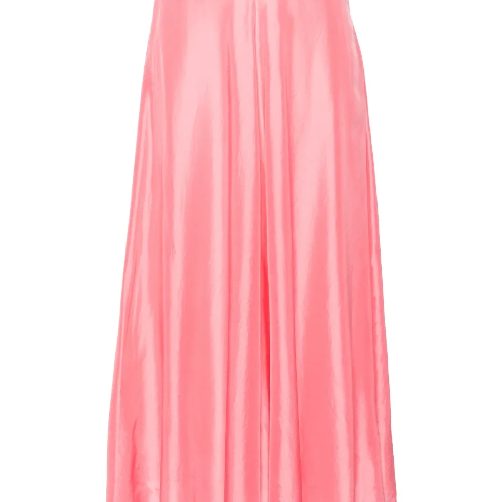 Шелковая юбка миди А-силуэта