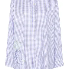 Клетчатая рубашка с вышивкой Клетчатая рубашка с вышивкой