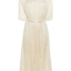 Пальто с поясом и эффектом металлик