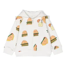 Худи на молнии с принтом