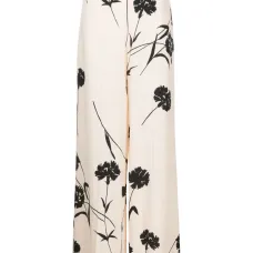 Широкие брюки с цветочным принтом Широкие брюки с цветочным принтом