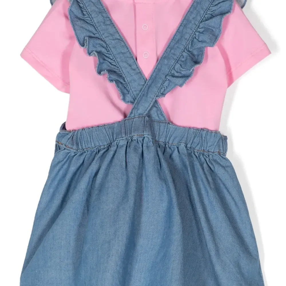 Джинсовое платье с логотипом