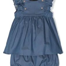 Джинсовое платье с декором Medusa