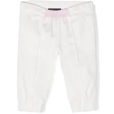 Зауженные брюки с узором Greca на поясе Зауженные брюки с узором Greca на поясе