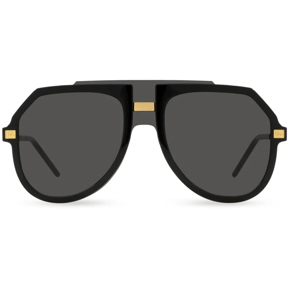 Солнцезащитные очки в массивной оправе с логотипом