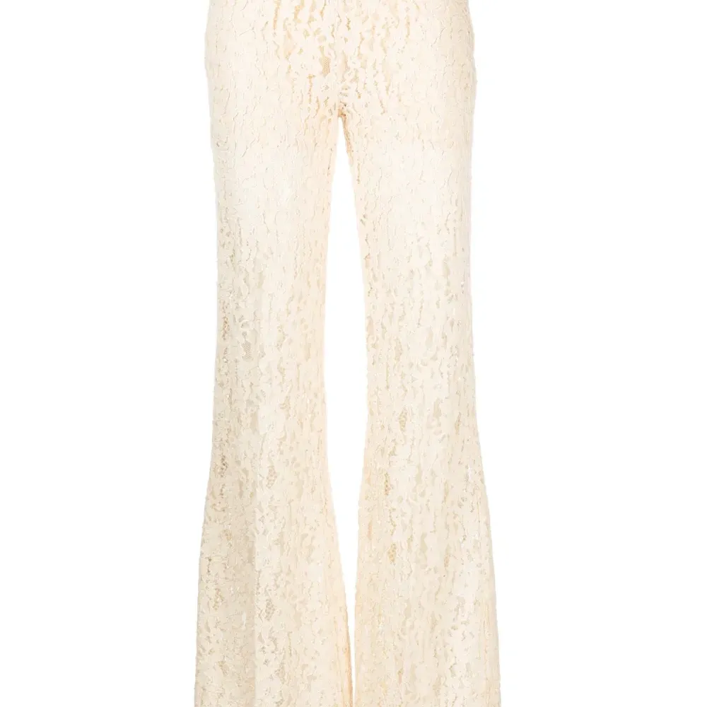 Расклешенные брюки с английской вышивкой