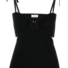 Топ в рубчик с завязками