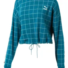 Клетчатая толстовка с кулиской