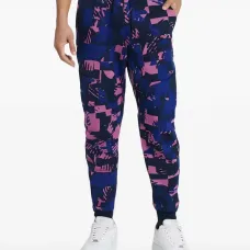 Спортивные брюки с абстрактным принтом