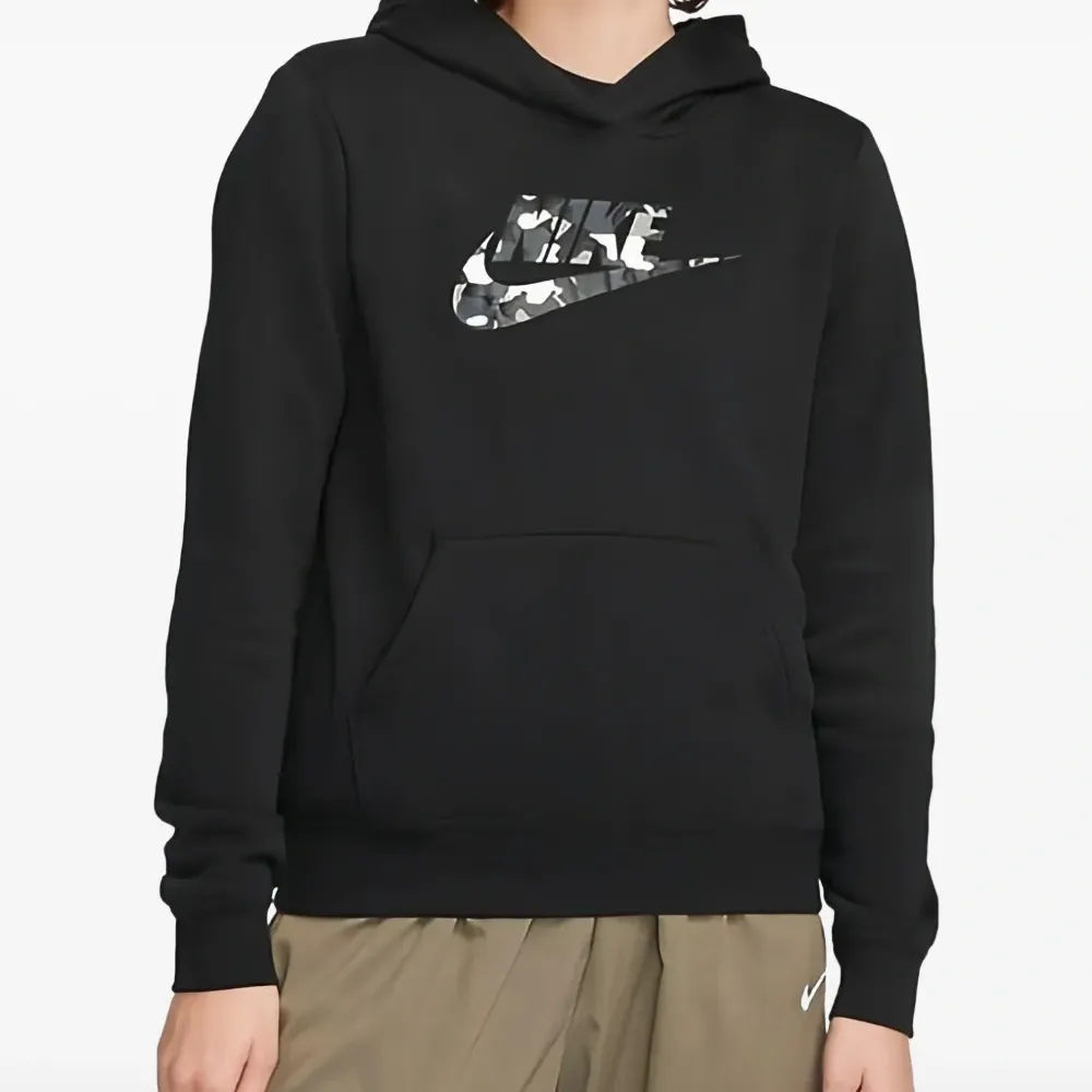 Худи с камуфляжным логотипом