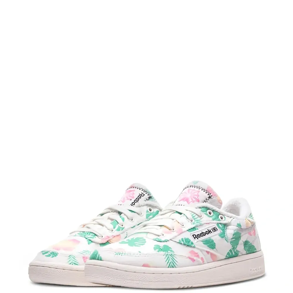 Кроссовки Club C 85 с цветочным принтом