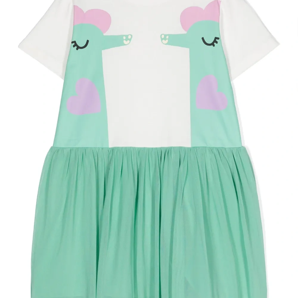 Платье из органического хлопка с принтом