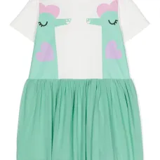 Платье из органического хлопка с принтом