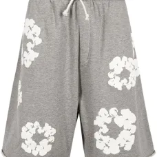 Спортивные шорты Cotton Wreath с кулиской