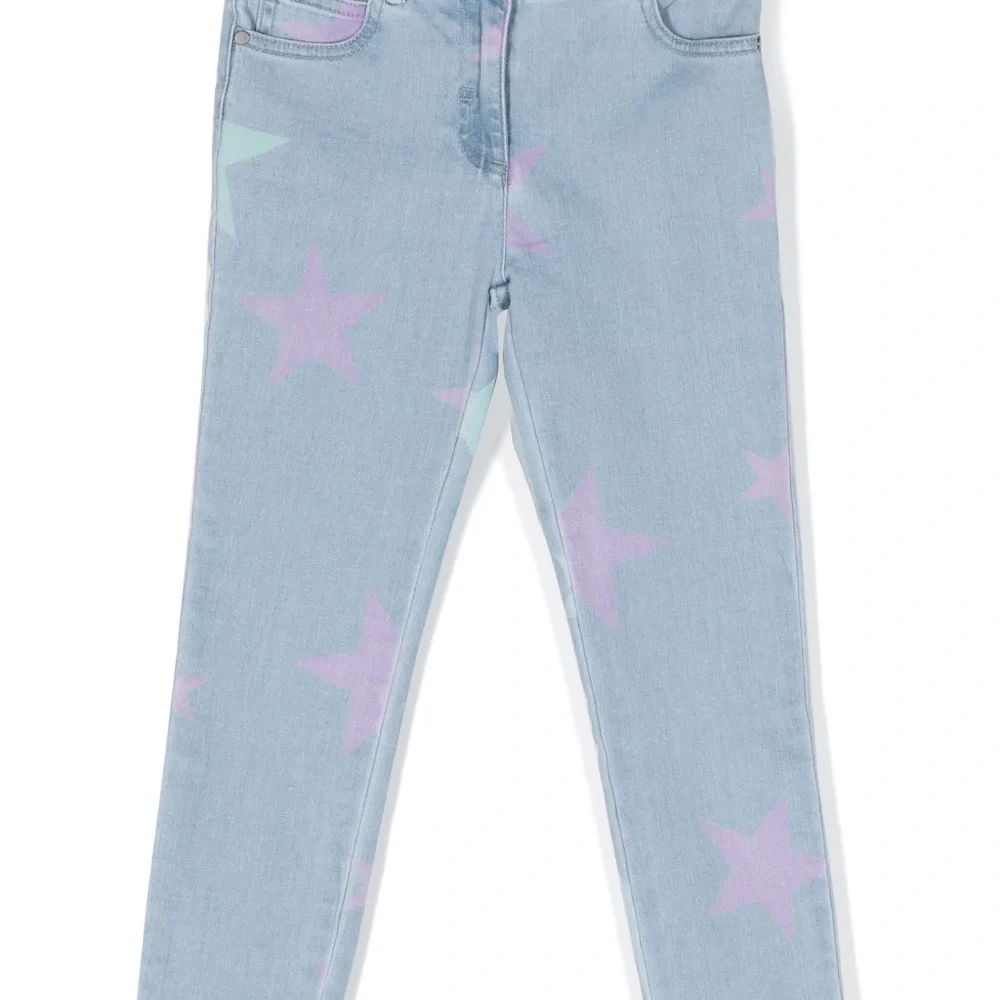 Джинсы с принтом