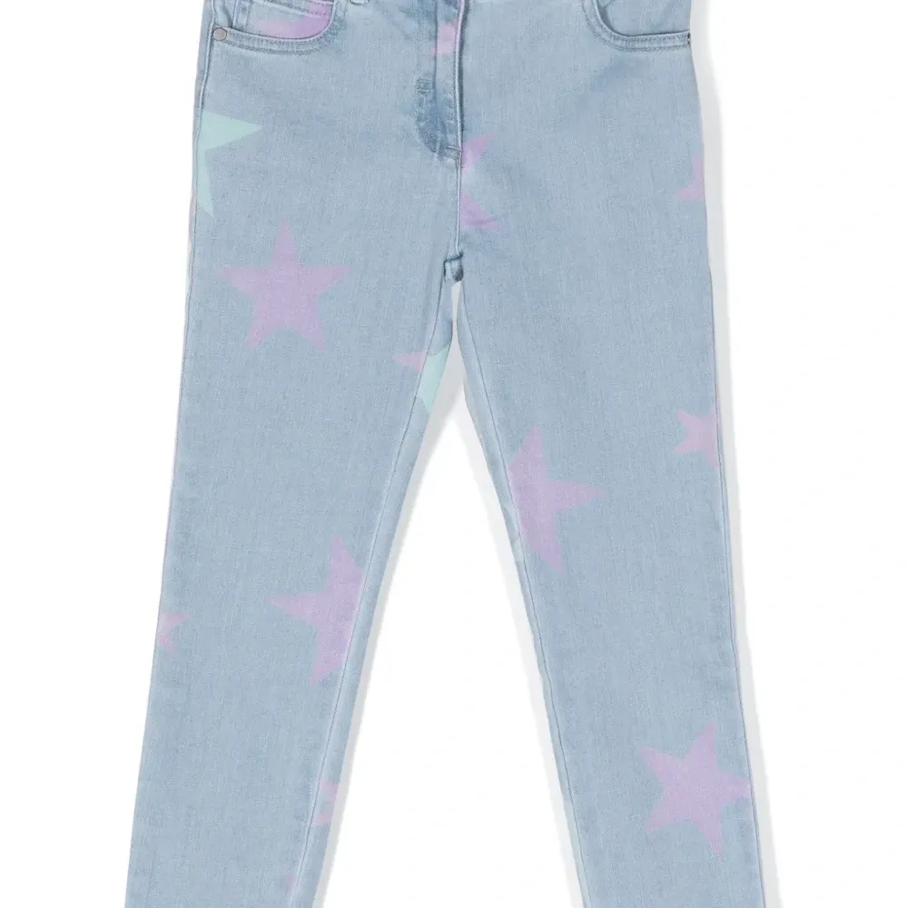 Джинсы с принтом