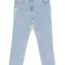 Джинсы с принтом