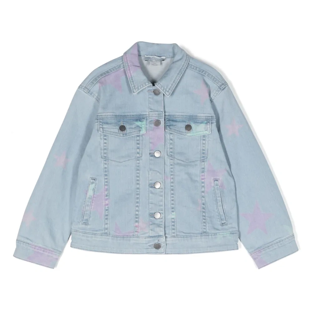 Джинсовая куртка с принтом