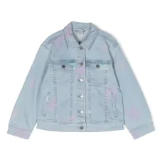 Джинсовая куртка с принтом