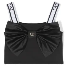 Укороченный топ с логотипом Укороченный топ с логотипом