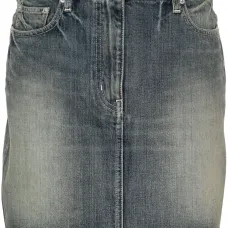 Мини-юбка с вышитым логотипом