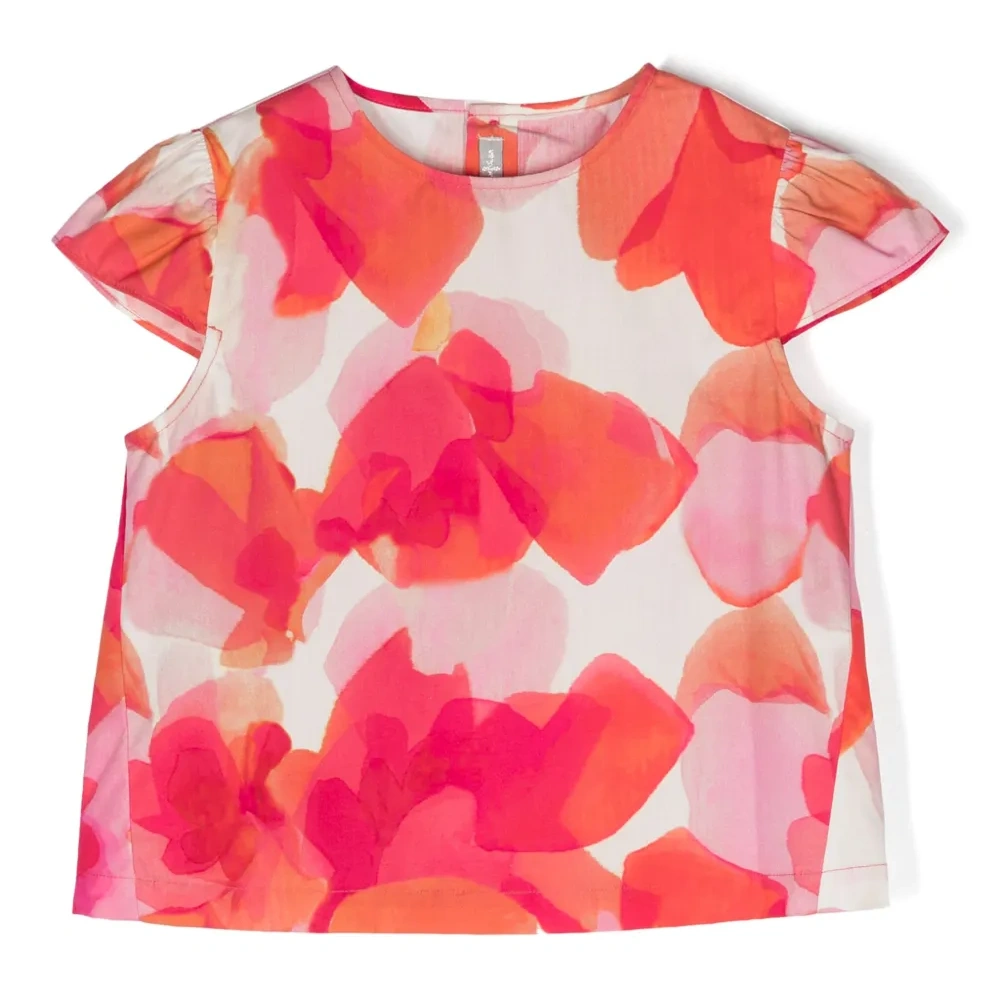 Блузка с абстрактным принтом